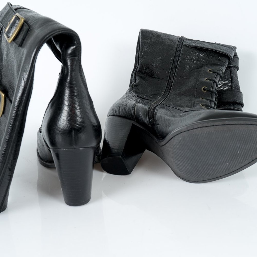 New Enzo Angiolini buckle granny boots - 10 - Picture 7 of 7